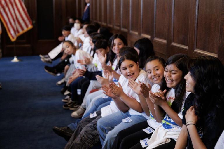 Students Meet Mayor Bass in City Hall